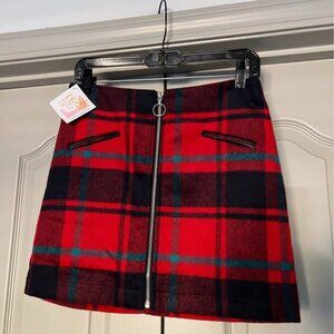 🌿🍎 Plaid Mini Skirt – Cottagecore Inspired – NWT – Size Medium 🍎🌿